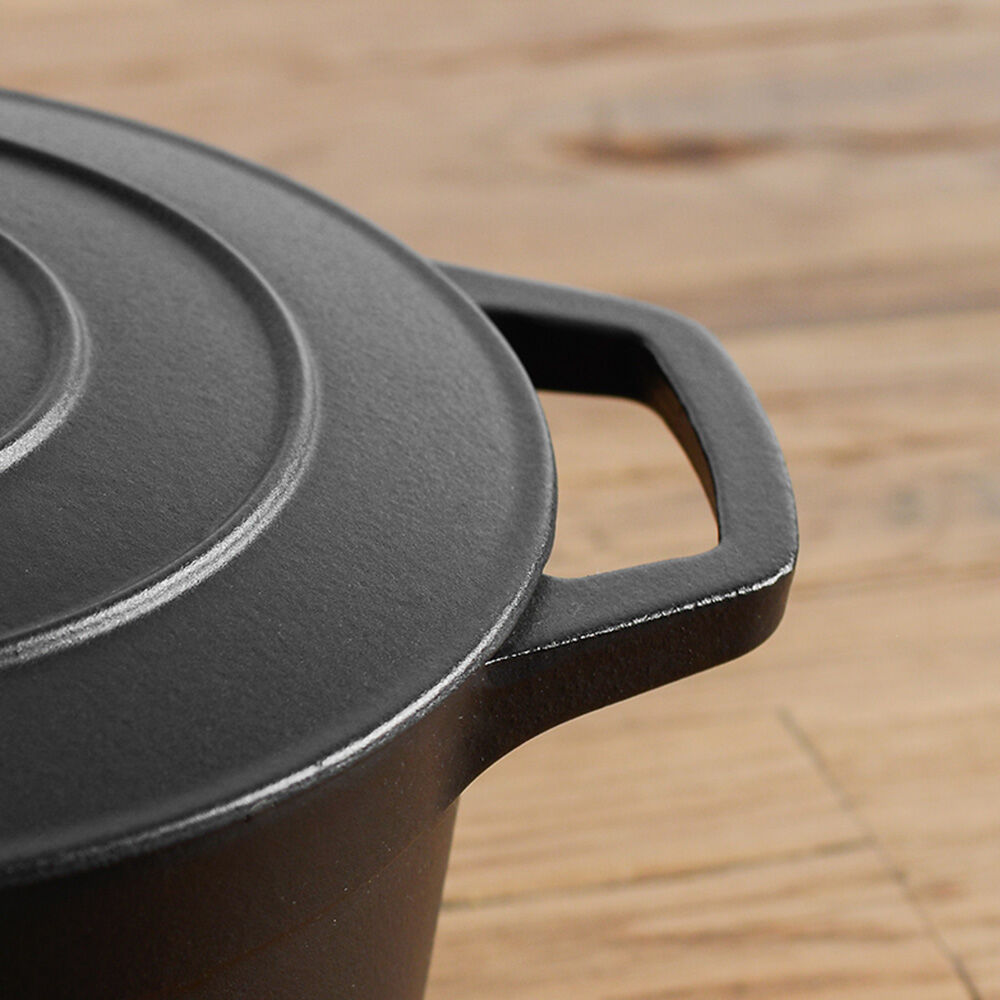 Cast Iron Casserole Set 3 Piece Matte Black | Cast Iron Cookware from ...