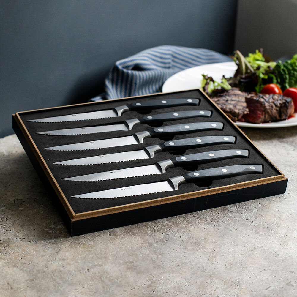 ProCook Steak Knife Set 6 Piece in Gift Box