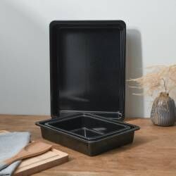 Secondary image for image of Enamel Roasting Tin Set 3 Piece