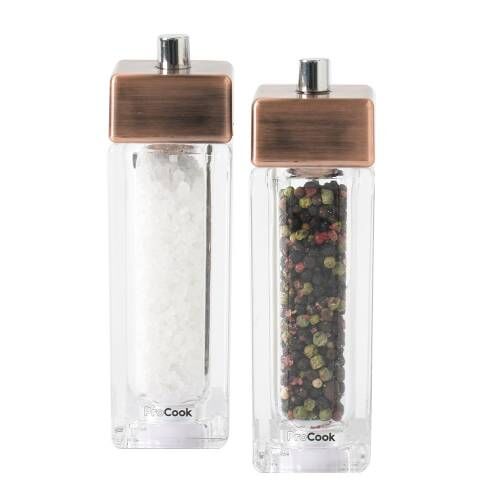 ProCook Copper Salt or Pepper Mill Set