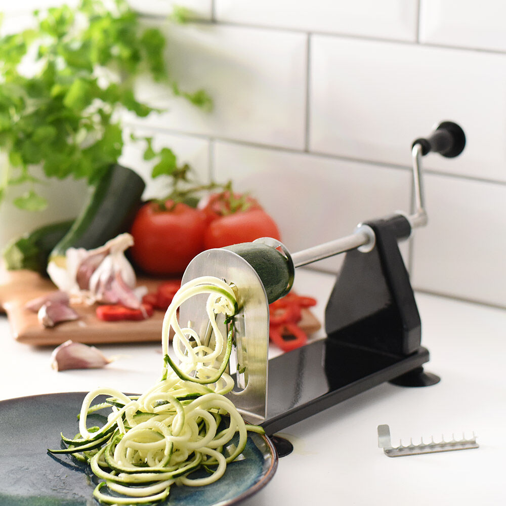 Spiralizer Black and Stainless Steel | Mandolines, Spiralizer & Graters ...