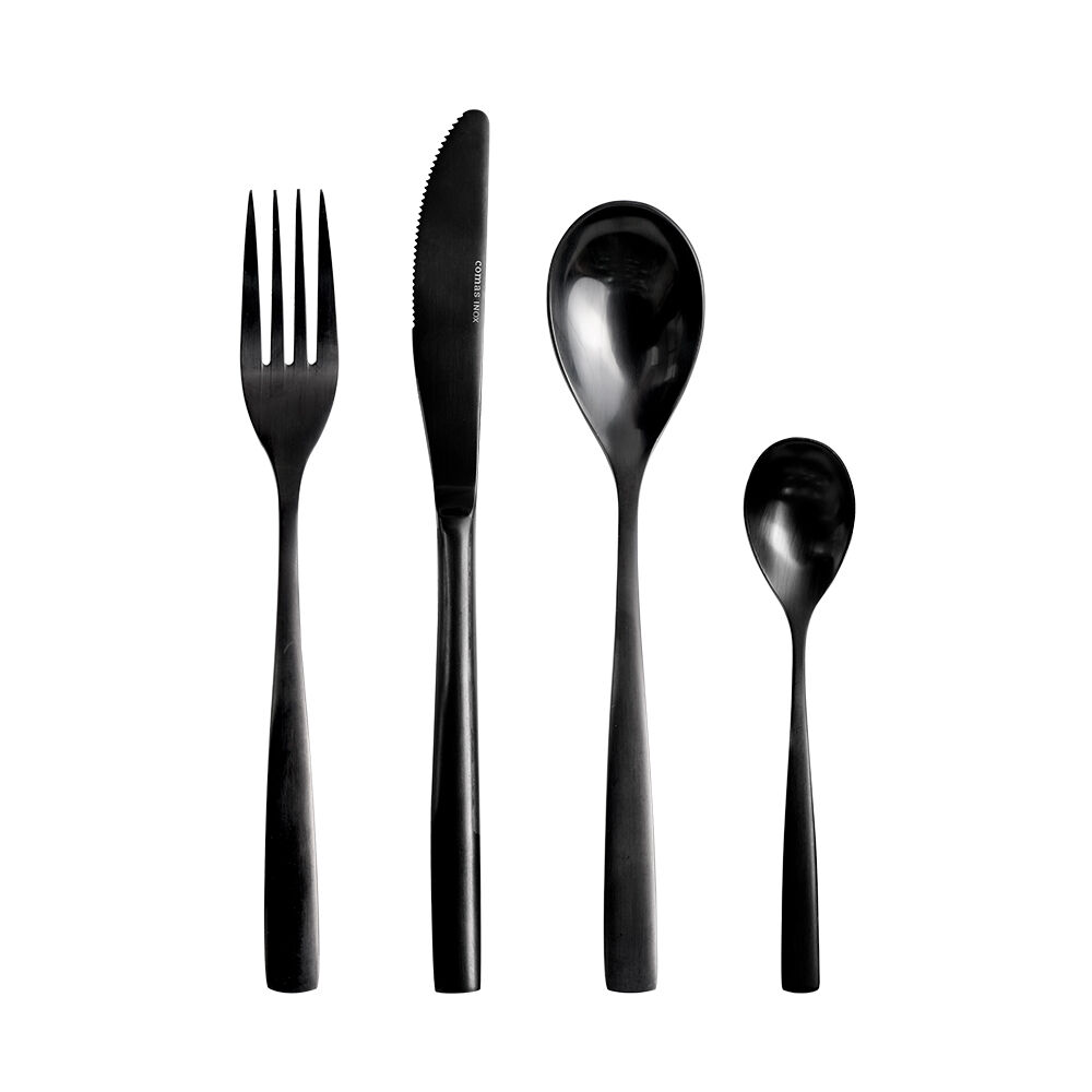 ProCook Black Cutlery Set 16 Piece
