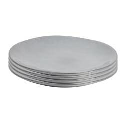 Malmo Dove Grey Side Plate - Set of 4 - 21.5cm