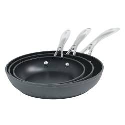 Professional Anodised Frying Pan Set - 3 Piece