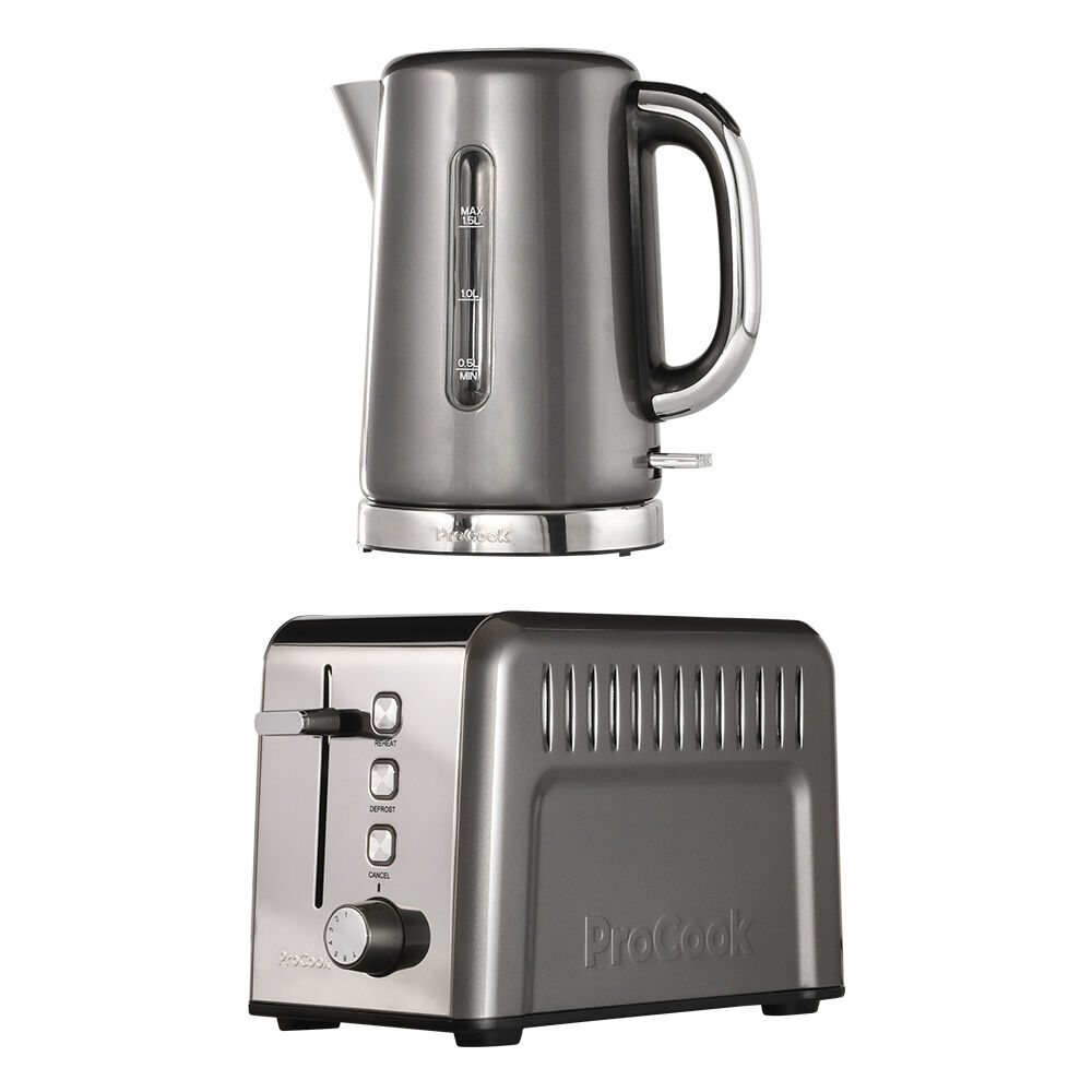 Stainless Steel Kettle and Toaster Set 2 Slice | All Electricals from ...