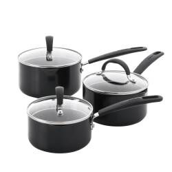Main image for image of Gourmet Ceramic Non-Stick Saucepan Set 3 Piece