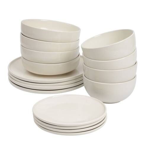 Stockholm Ivory Stoneware Dinner Set