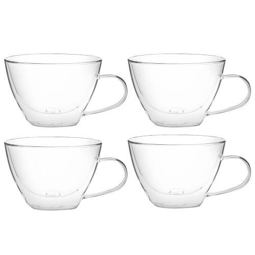 ProCook Double Walled Glass Teacup Set of 4