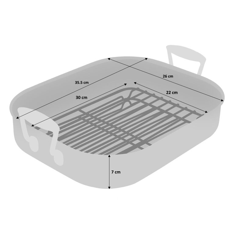 Silicone Baking Tray, 31.5 x 25.5cm - Grey