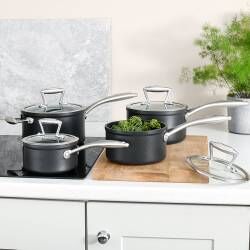 Secondary image for image of Elite Forged Saucepan Set 4 Piece