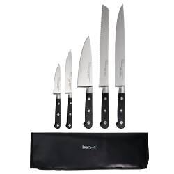 Professional X50 Chef Knife Set - 5 Piece and Knife Case