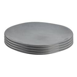 Malmo Charcoal Side Plate - Set of 4 - 21.5cm