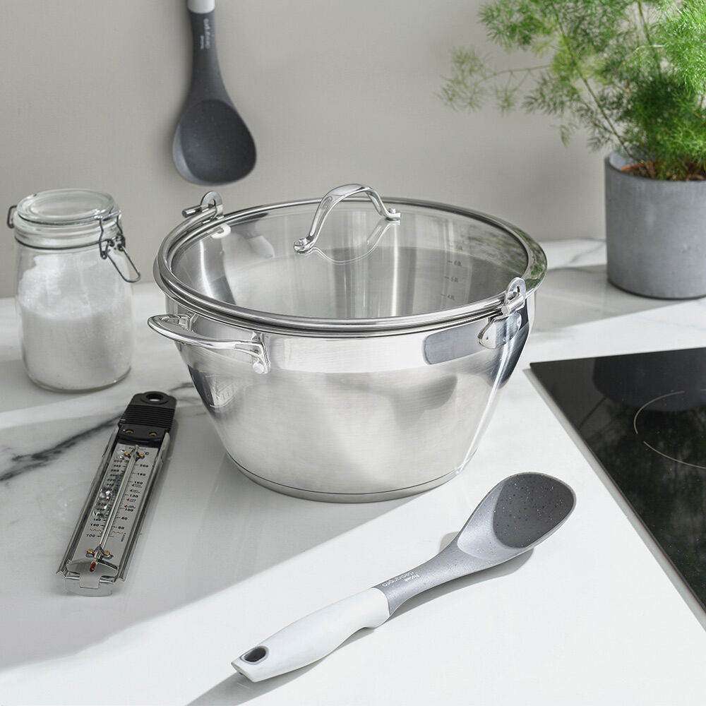 Professional Steel Preserving Pan with Lid 30cm / 9L