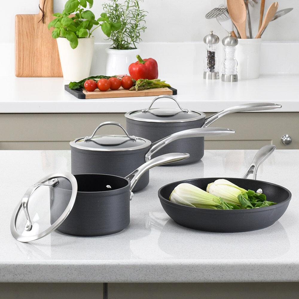 Professional Anodised Cookware Set 4 Piece