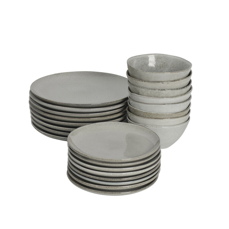 Cooks Professional Nordic Stoneware 20cm Side Plates, Set of 4, Reactive  Glaze