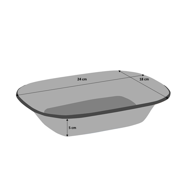 Enamel Bakeware Pie Dish 24cm x 18cm x ProCook
