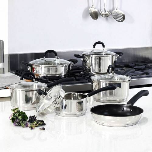 Gourmet Stainless Steel Cookware Set - 6 Piece - S1130