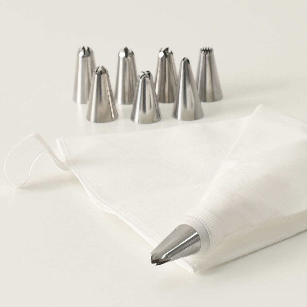 Piping Bag Set 8 Nozzles Cake Decorating Tools From Procook