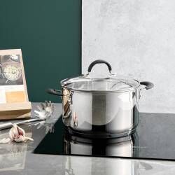 Secondary image for image of Gourmet Stainless Steel Stock Pot & Lid 24cm / 5.9L