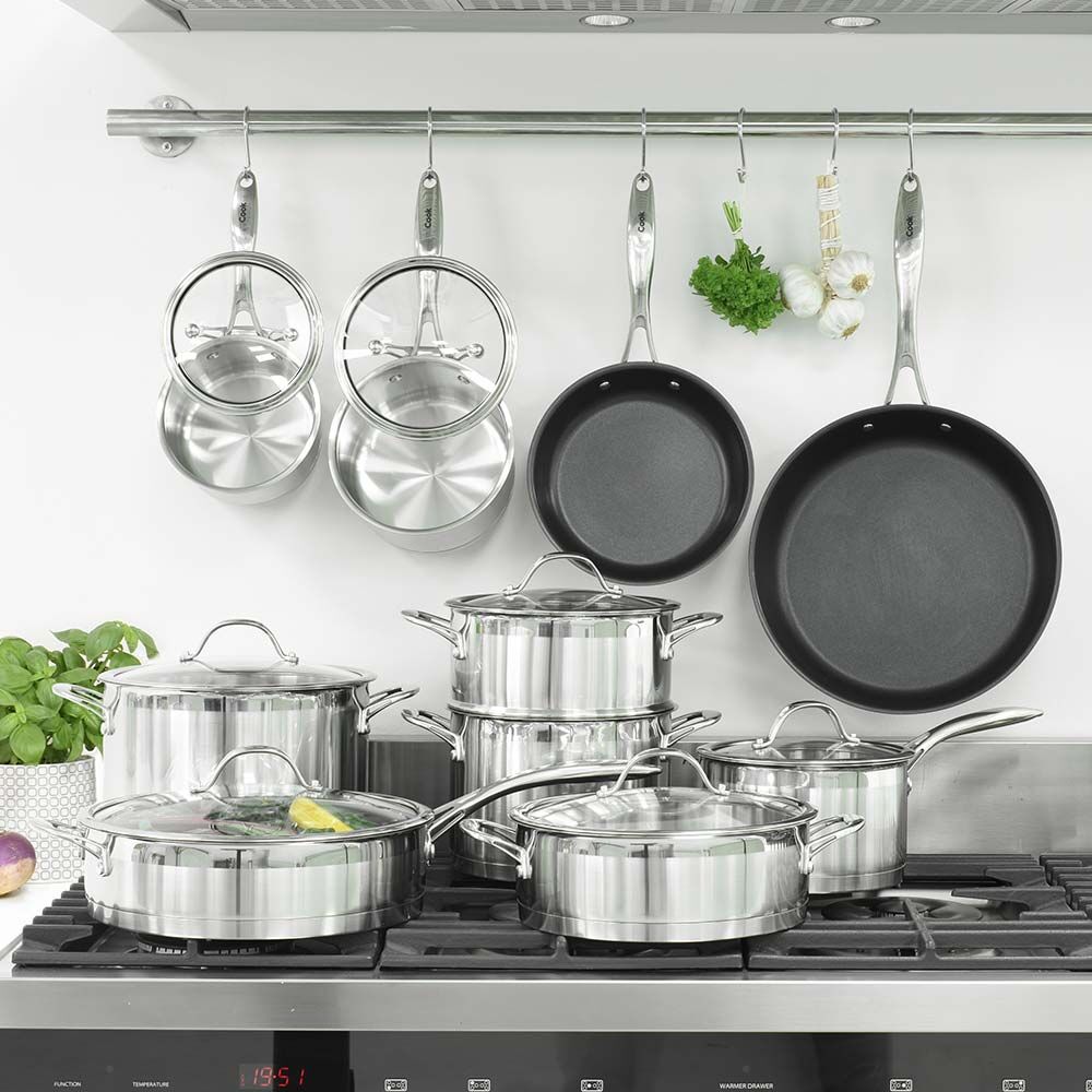 Professional Stainless Steel Cookware Set 10 Piece