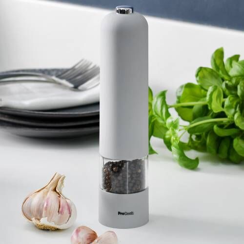 ProCook Electric Soft Touch Salt or Pepper Mill Grey 22cm