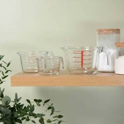 Secondary image for image of Glass Measuring Jug Set of 3