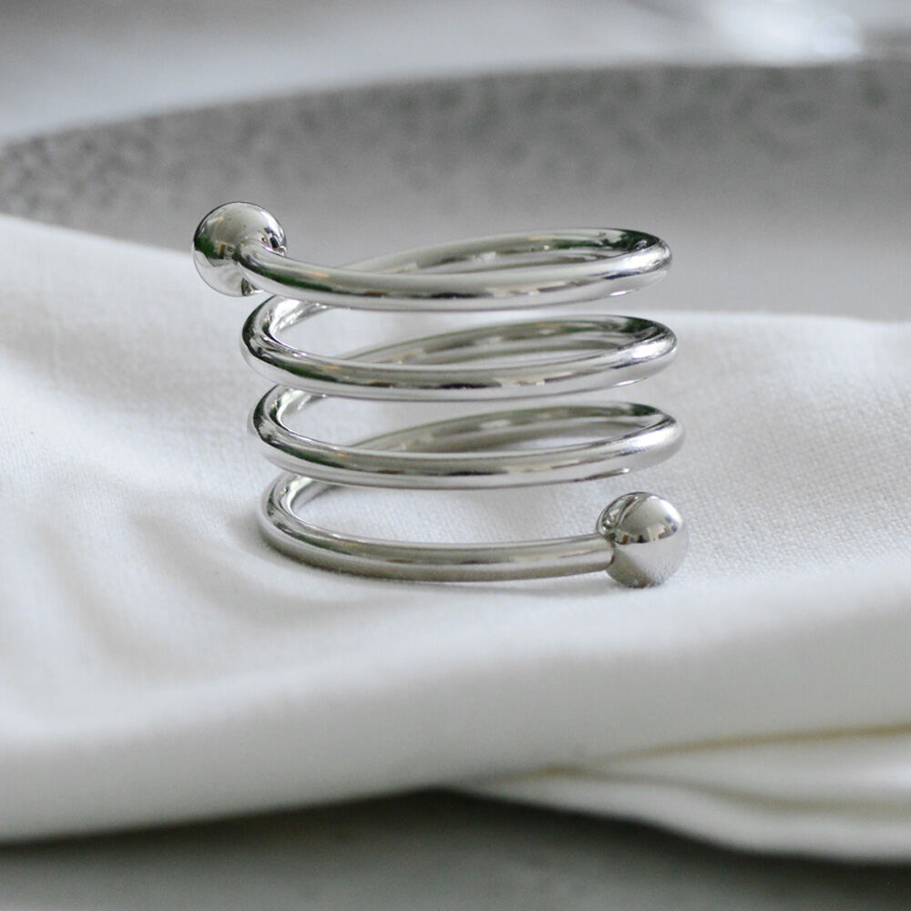 ProCook Napkin Rings 4 Piece Twisted