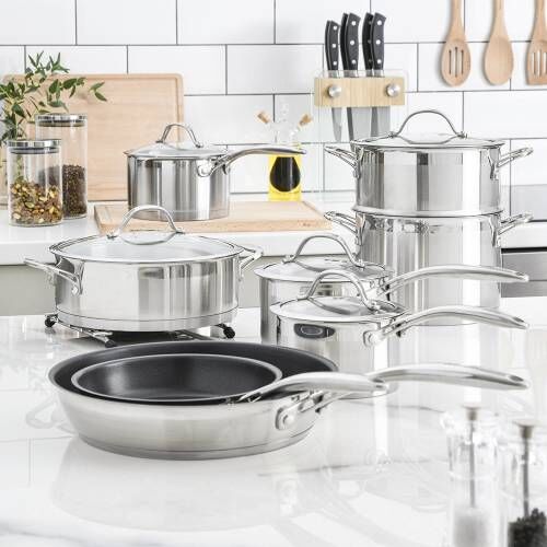 Professional Stainless Steel Cookware Set - 8 Piece - S1493