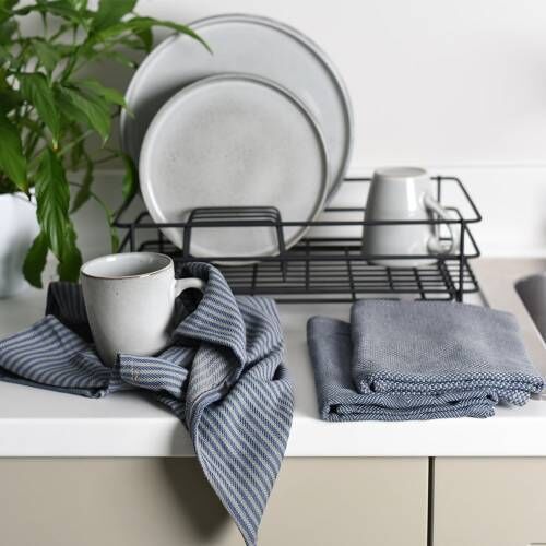 ProCook Tea Towel 3 Piece Set - Blue Grey - 6890