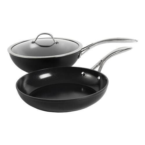 Professional Ceramic Wok and Frying Pan Set