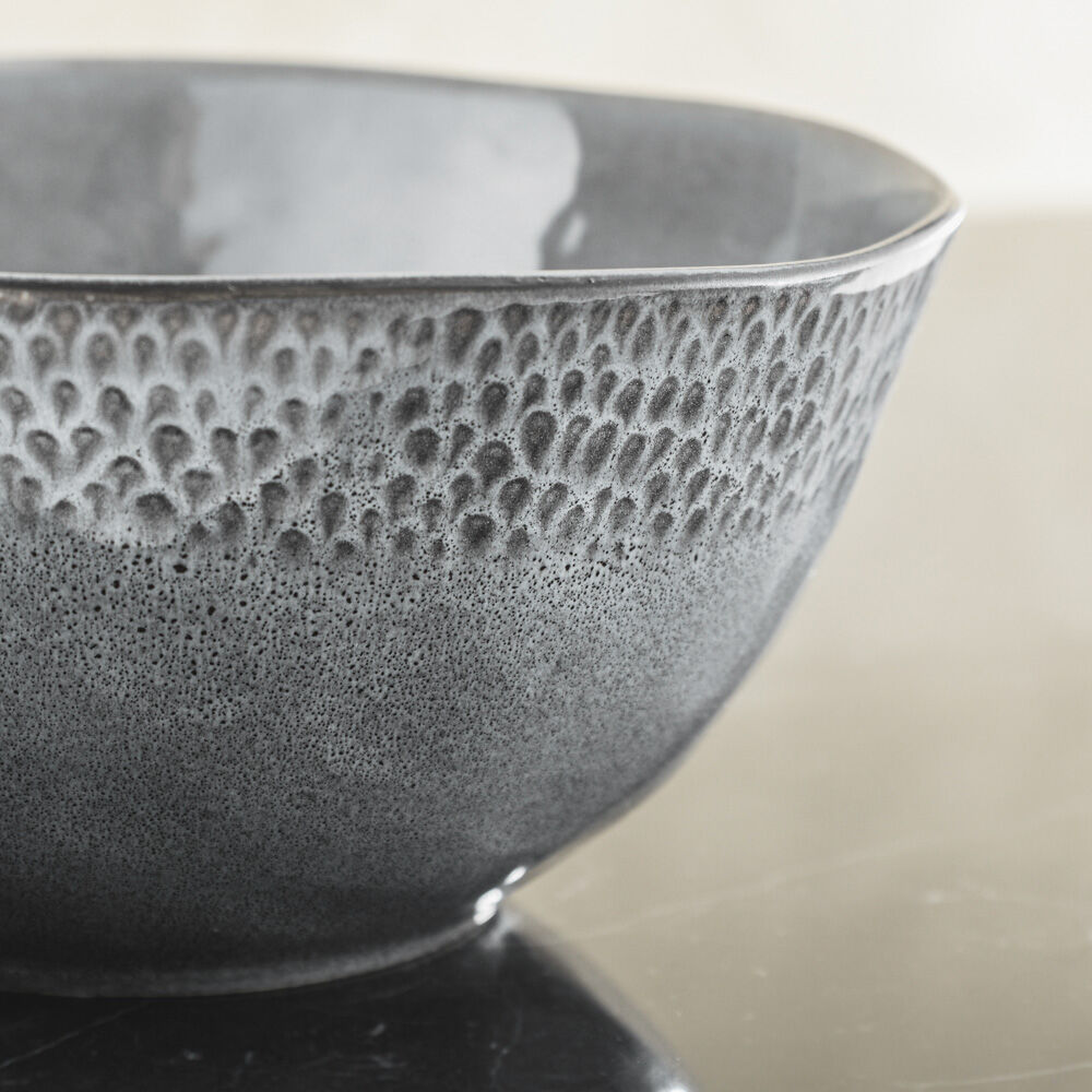 Malmo Charcoal Teardrop Deep Serving Bowl 26cm Malmo Stoneware