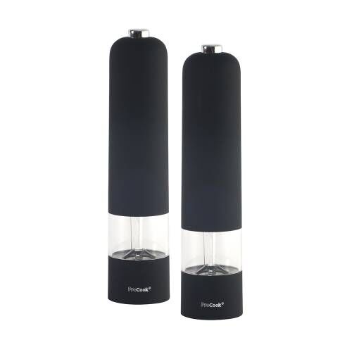 ProCook Electric Soft Touch Salt and Pepper Mill Set