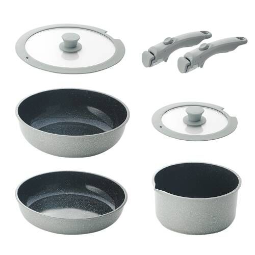 Designpro Stackable Cookware Set with 2 Handles