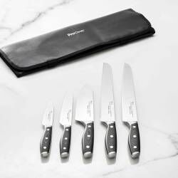 Professional X50 Micarta Knife Set - 5 Piece and Knife Case