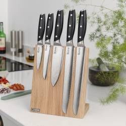 Secondary image for image of Elite AUS10 Knife Set 5 Piece and Magnetic Block