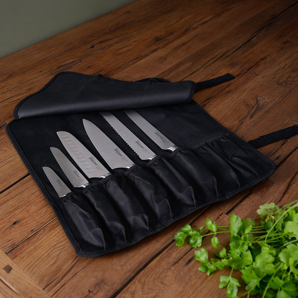 Gourmet Classic Knife Set 6 Piece and Knife Case