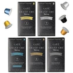 Cafe Grand Cru Coffee Capsules - Tasting Selection - 50 Capsules with 10 Free