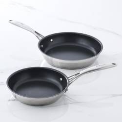Professional Stainless Steel Frying Pan Set - 20 and 24cm