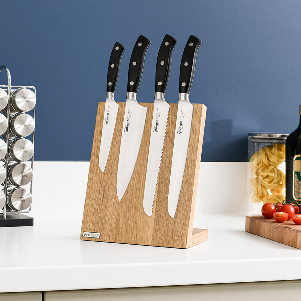 Gourmet Classic Knife Set 4 Piece with Magnetic Block
