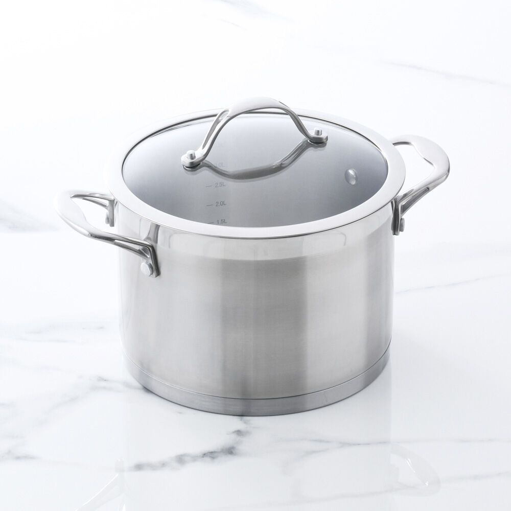 Professional Stainless Steel Stockpot & Lid 26cm / 9.5L | Professional ...