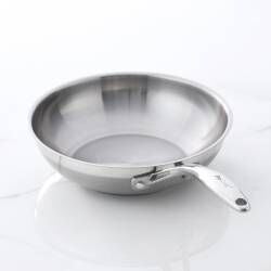 Professional Stainless Steel Wok - Uncoated 26cm