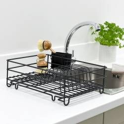 Secondary image for image of Wire Dish Drainer Black
