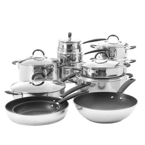 Gourmet Stainless Steel Cookware Set 12 ProCook