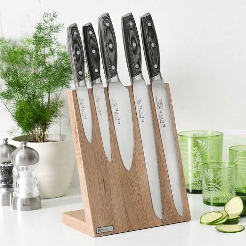 Elite Ice X50 Knife Set 5 Piece and Magnetic Block