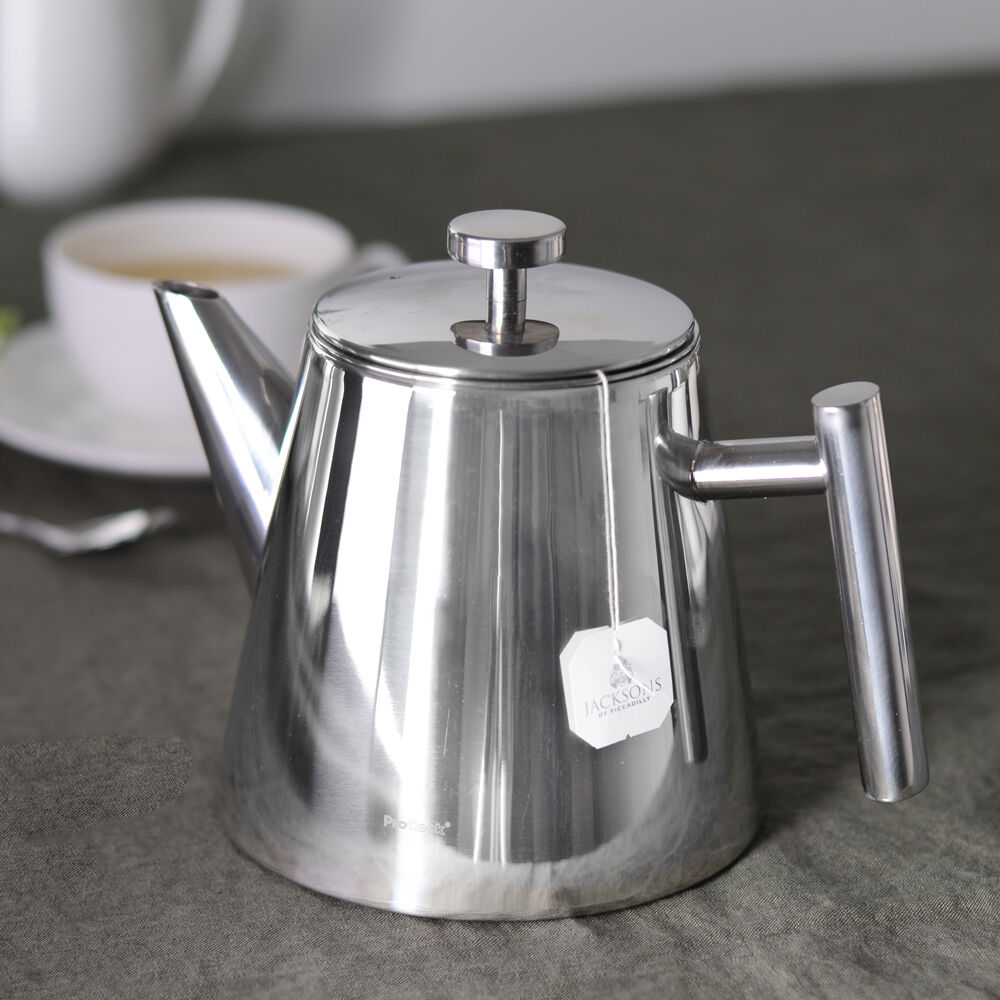 metal teapot for one