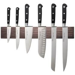 Professional X50 Chef Knife Set - 6 Piece and Magnetic Ash Knife Rack