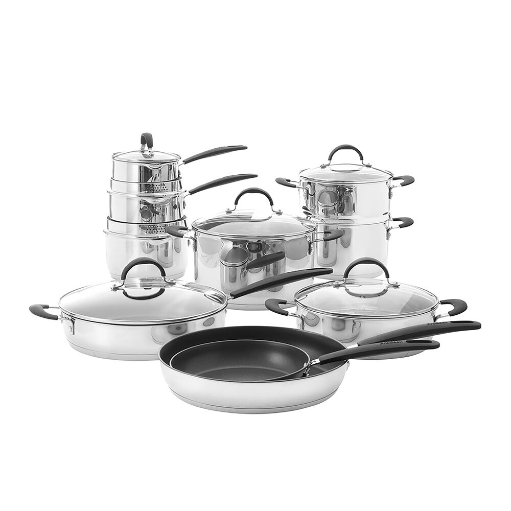 Gourmet Stainless Steel Cookware Set 10 ProCook
