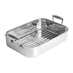 Secondary image for image of Elite Tri-Ply Roasting Tin with Rack 35.5cm x 26cm