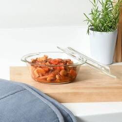 Secondary image for image of Glass Ovenware Casserole Dish 17cm / 1L