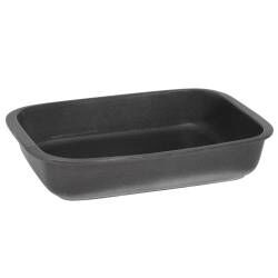 Secondary image for image of Stoneware Oven Dish 37.5cm x 25.5cm Reactive Charcoal